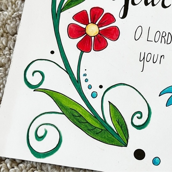 Psalm 36:5 Art Print Your Steadfast Love O Lord Bible Scripture Wall Decor ESV - Picture 2 of 12